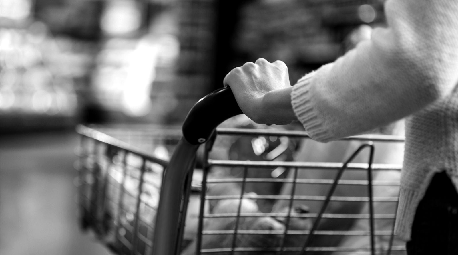 Groceries being unpacked on a kitchen counter